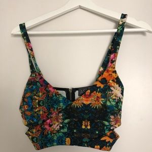 ASTR Floral Crop Top